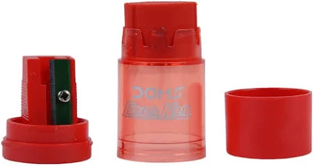 DOMS ErasNer 2in1 – Pencil Sharpener + Eraser Combo – Compact School Stationery (Set of 20)