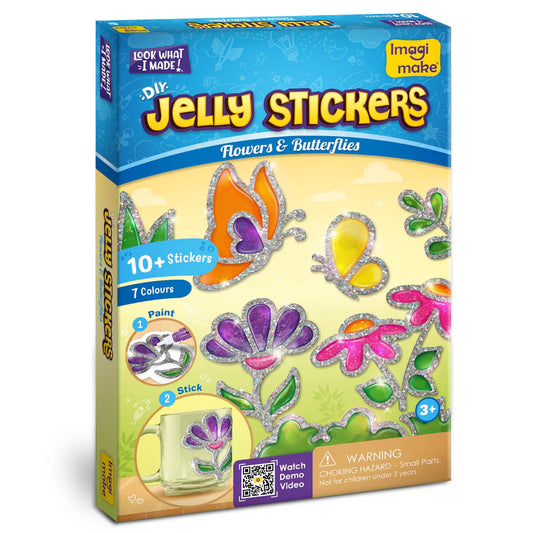 Jelly Stickers - Flower & Butterfly