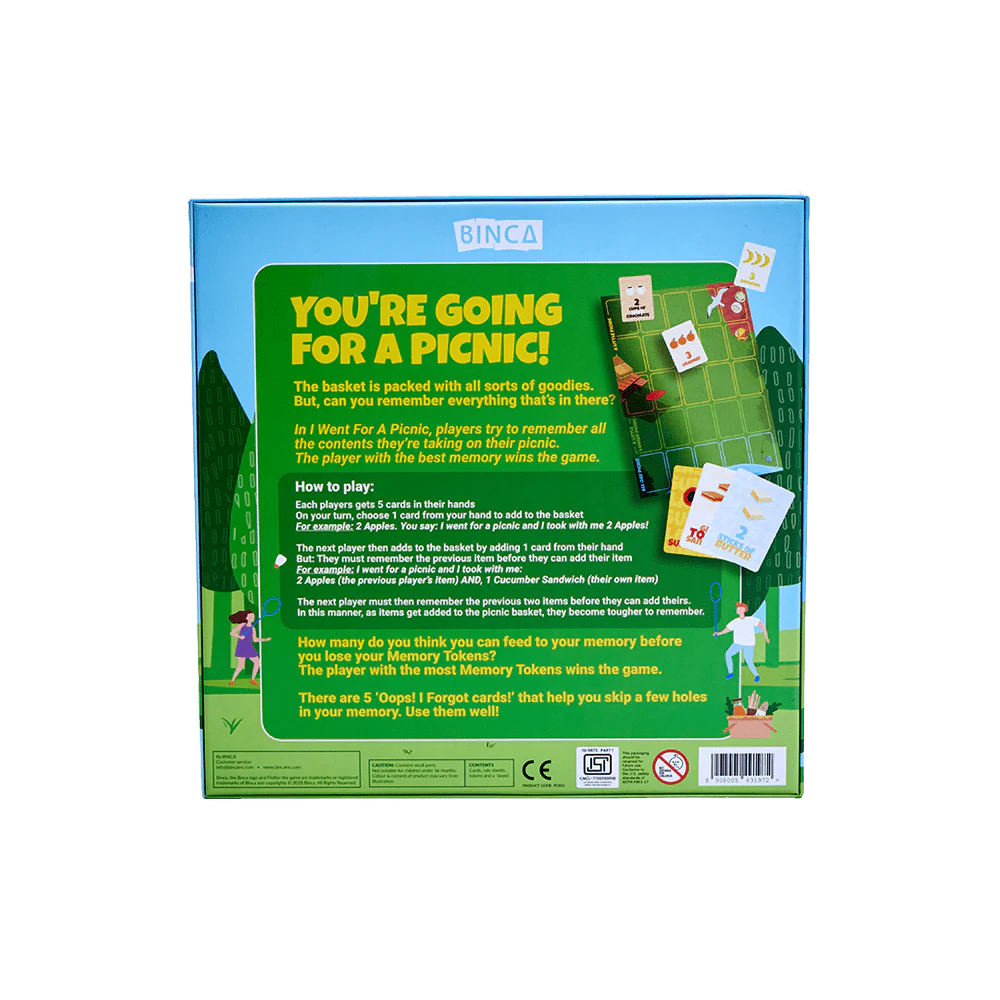 I Went for a Picnic - Memory Game