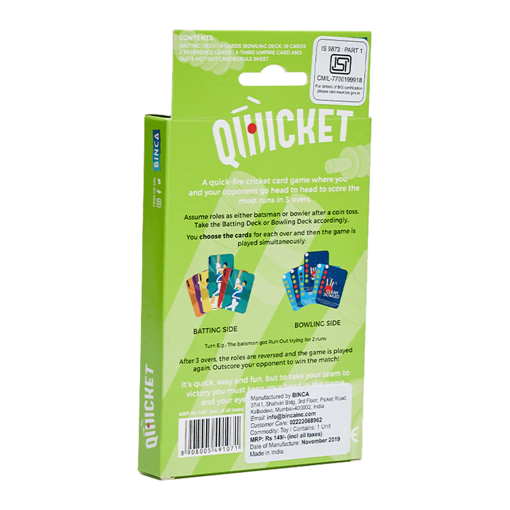 Qwicket - Cricket Card Game