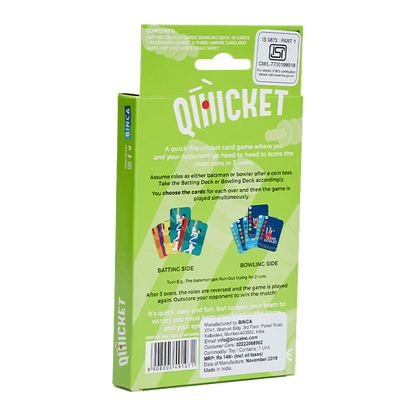 Qwicket - Cricket Card Game
