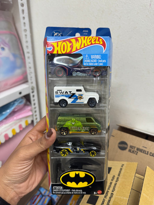 Hot Wheels 2026 Diecast Cars - Pack of 5- HW BATMAN