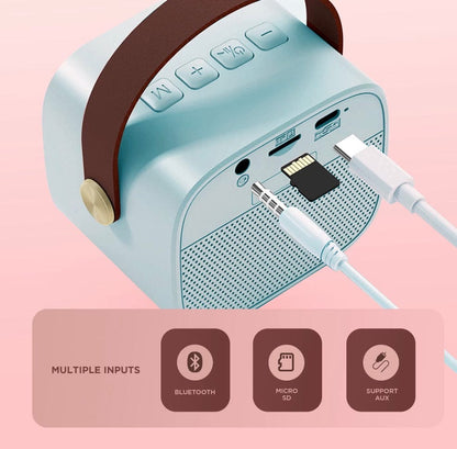 Portable Bluetooth Speaker with Wireless Microphone