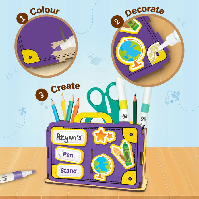 Imaginake DIY Wood Art - Pen Stand