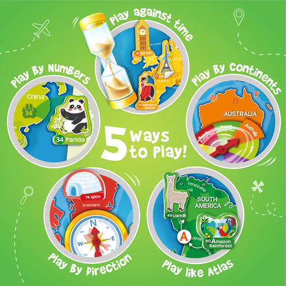 Imagimake Mapology World Map Wall Chart with Reusable Stickers