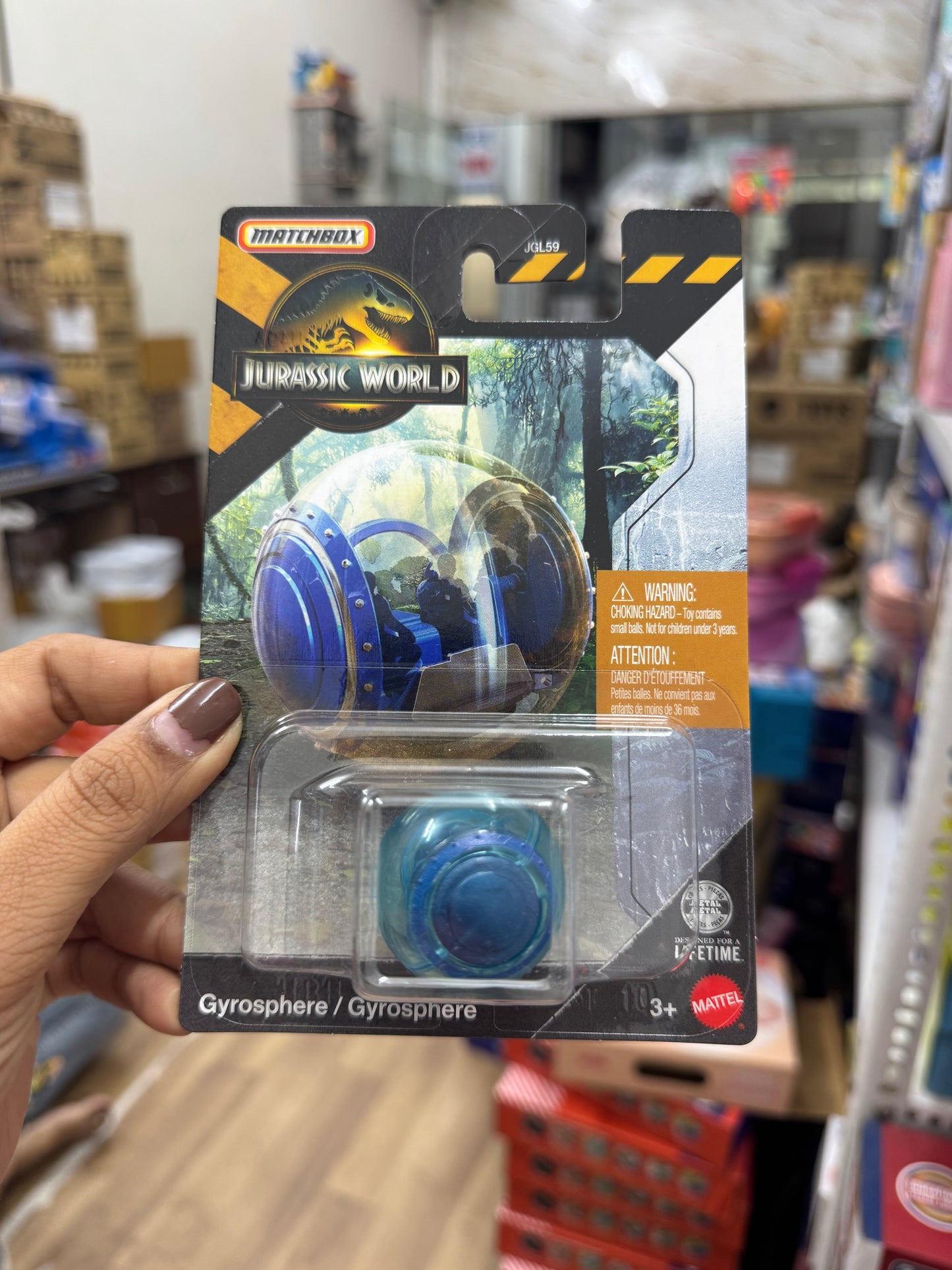 MATCHBOX JURASSIC WORLD GYROSPHERE