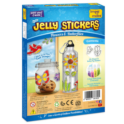 Jelly Stickers - Flower & Butterfly