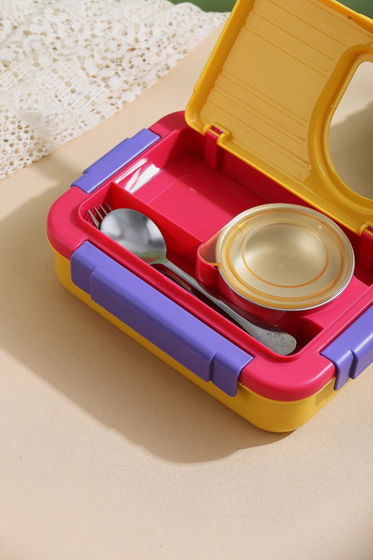 6 Compartments Cherry Berry Lunchbox for Kids & Adults | 100% Leakproof