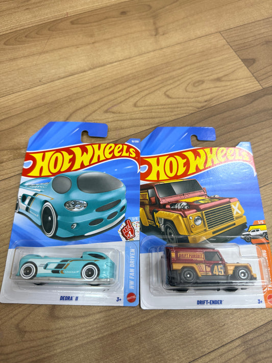 SINGLE HOT WHEELS CAR DRIFT ENDER AND DEORA II