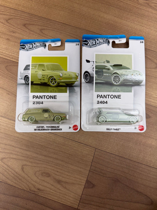 NEW JKY47 (HW  PANTONE AST)- Hot Wheels 2026 Pantone Collection Silver Celebration Series 1:64 Scale