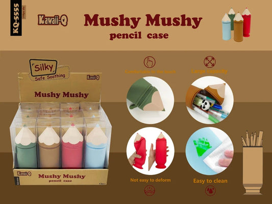 Mushy Mushy stationery case Silicone pouch