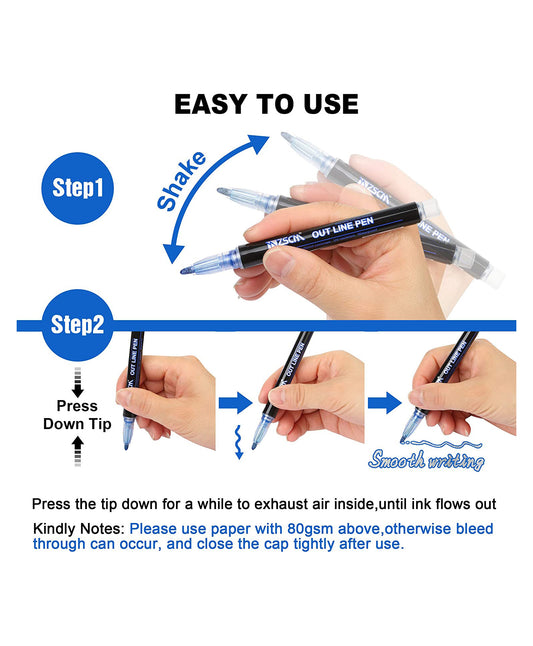 Outline Pen- Set of 12