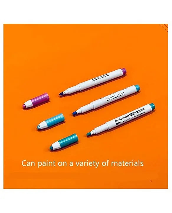 Acrylic Art Marker Set – (48 pieces – Multicolor) - Girls & Boys