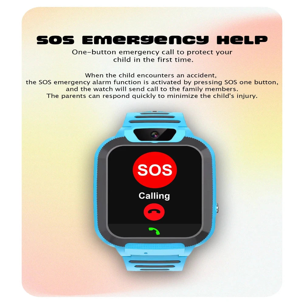 Spiky Basilisk Kids' Cute Waterproof Smartwatch With GPS