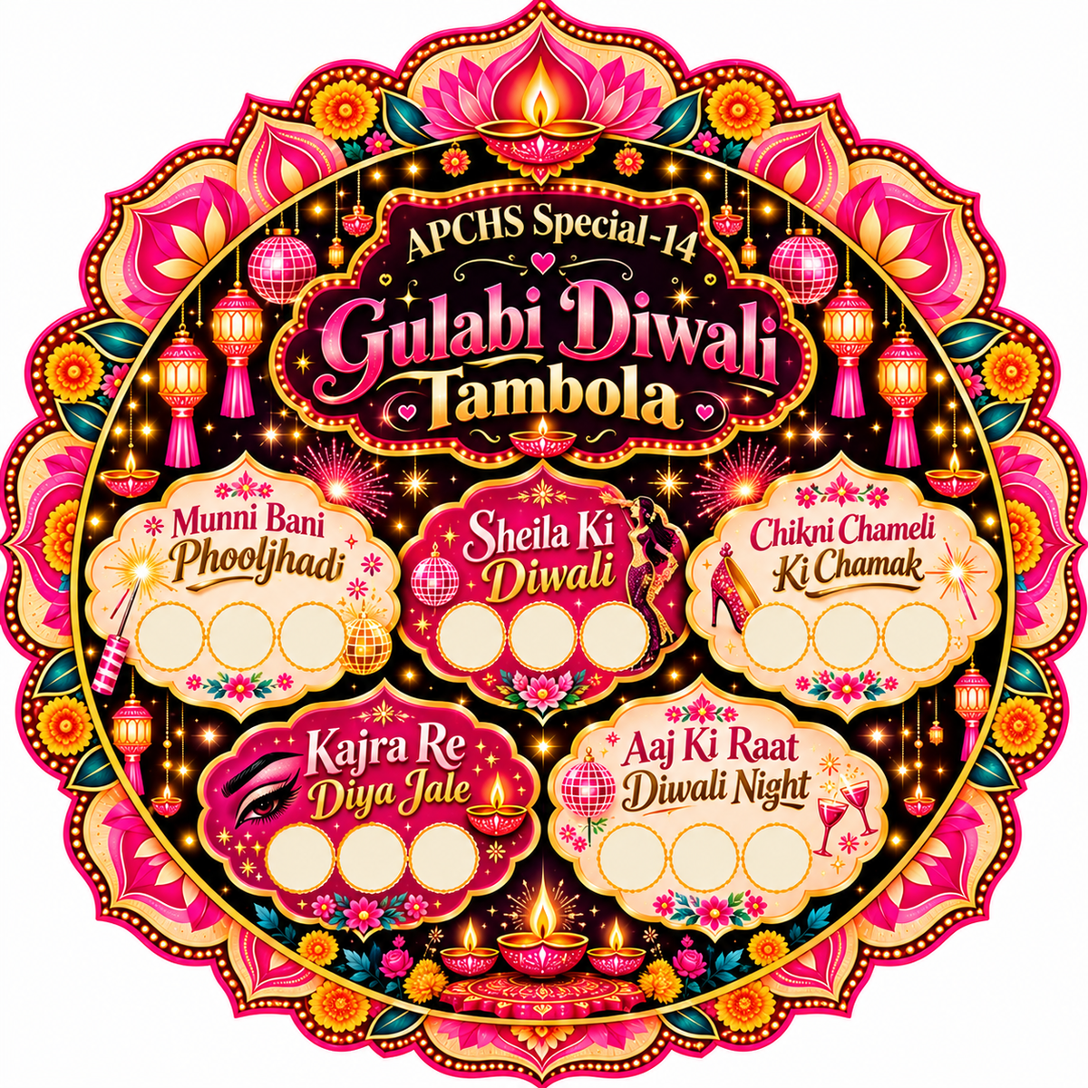 Personalised theme based Tambola/ Housie Tickets