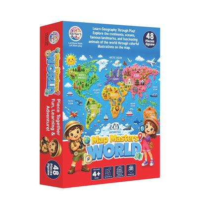 🗺️ MAP MASTERS OF WORLD JIGSAW PUZZLE 🗺️