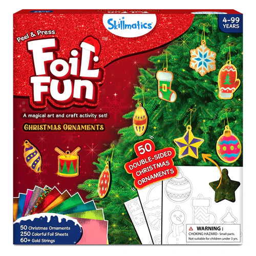 Foil Fun: Christmas Ornaments | No Mess Art Kit (ages 4+)