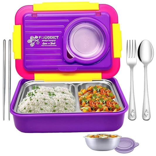 Molly Polly Lunchbox- 2 PARTITION WITH SOUP BOWL