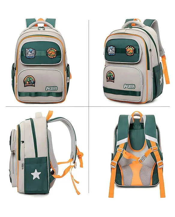 16.5 Inches Dinosaur Theme Backpack For Kids With Adjustable Straps Premium bag pack