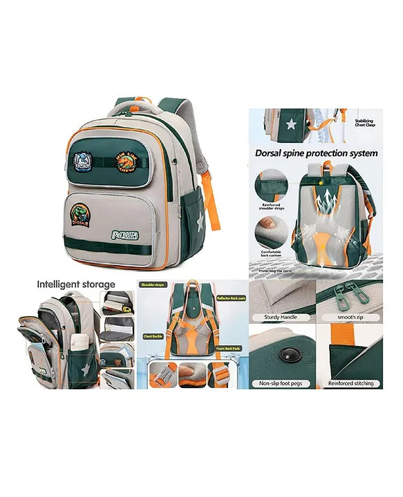 16.5 Inches Dinosaur Theme Backpack For Kids With Adjustable Straps Premium bag pack