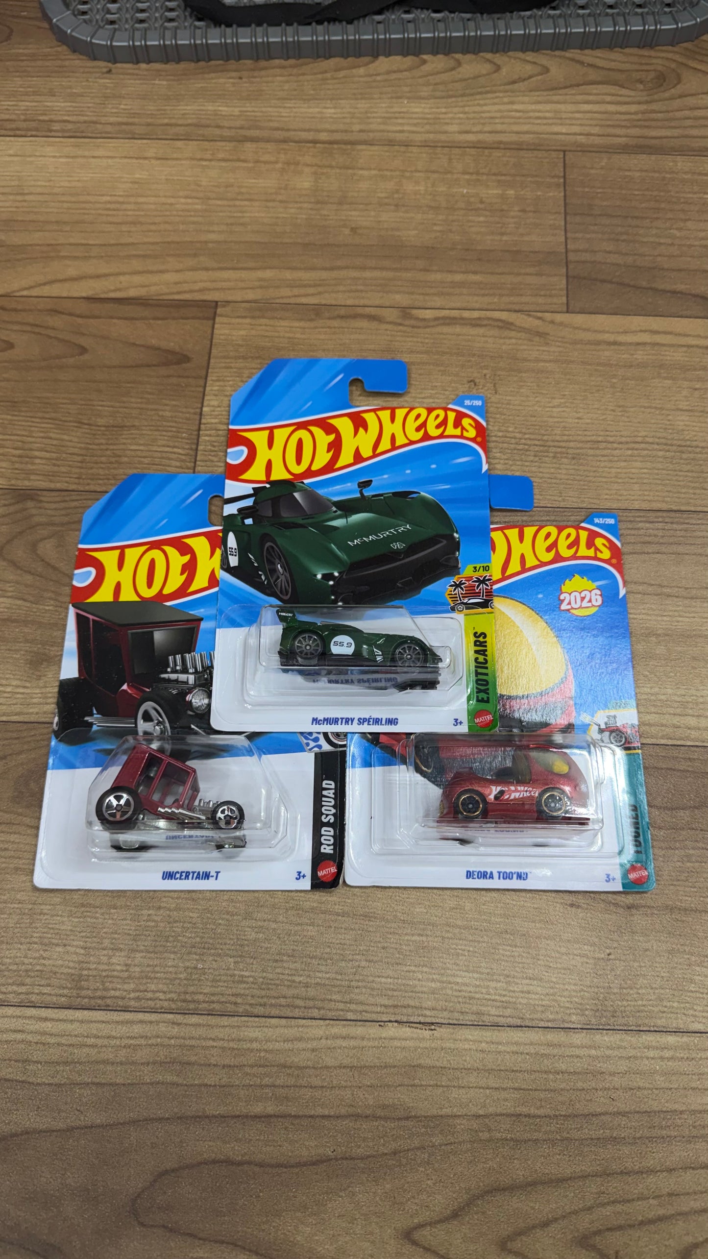 McMURTRY SPEIRLING and DEORA TOO'ND and UNCERTAIN T- SINGLE HOTWHEELS