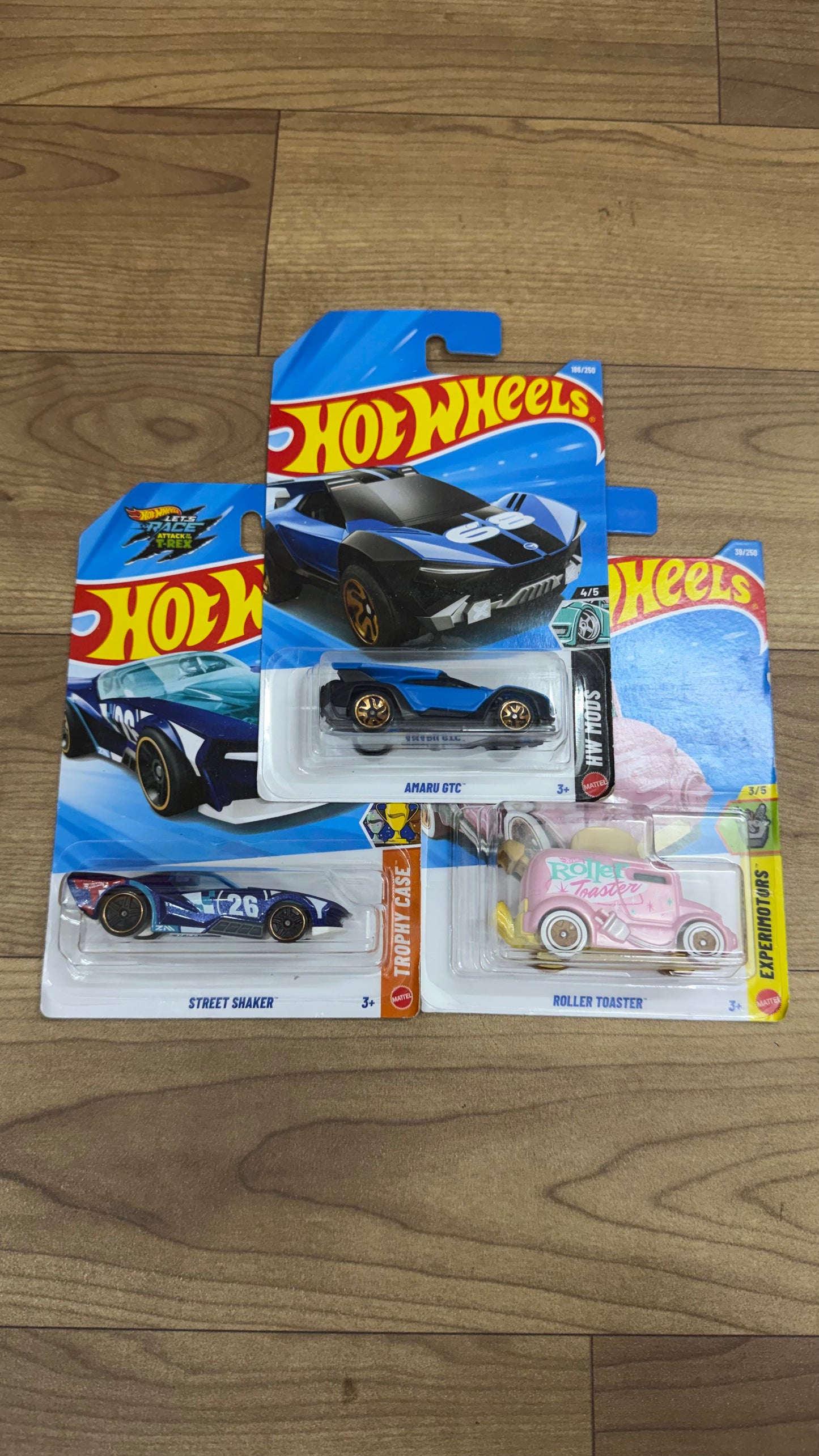 AMARU GTC and ROLLER TOASTER and STREET SHAKER- SINGLE HOTWHEELS