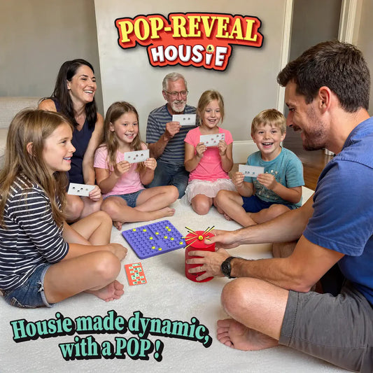 Pop-Reveal Housie | Classic Housie Game with a Fun Twist (ages 4+)