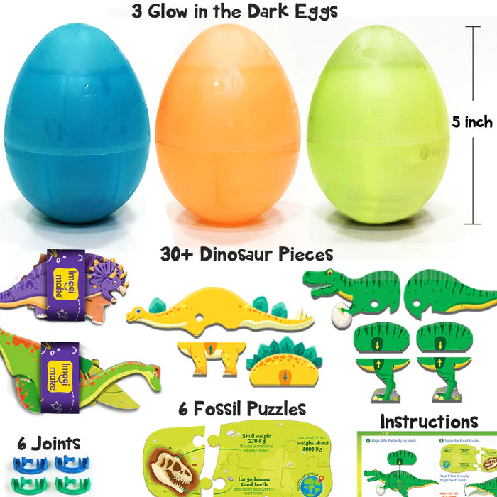 Imagimake Dinos & Eggs - Set of 3