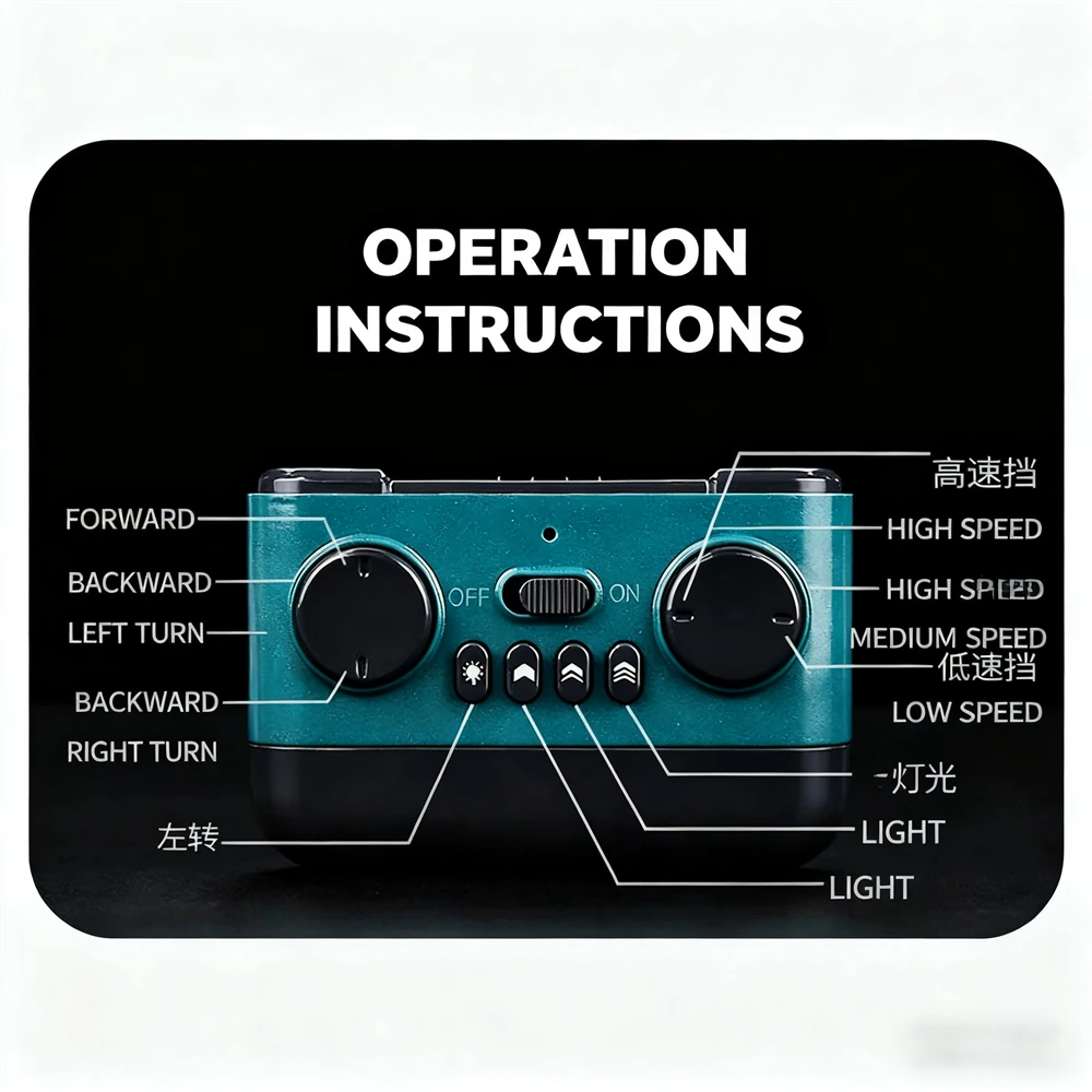 2PCS Crazon PZ24241A RTR 2.4G RC Car Battle Crash Racing Three Speed Gears LED Light Remote Control Vehicles Models Toys Kids Children Gifts - Blue +Gold