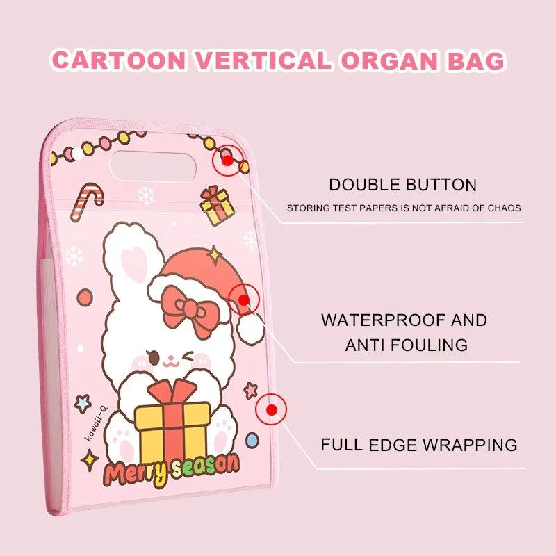 Christmas A4 Merry Season 13-Layer Large Capacity Folder