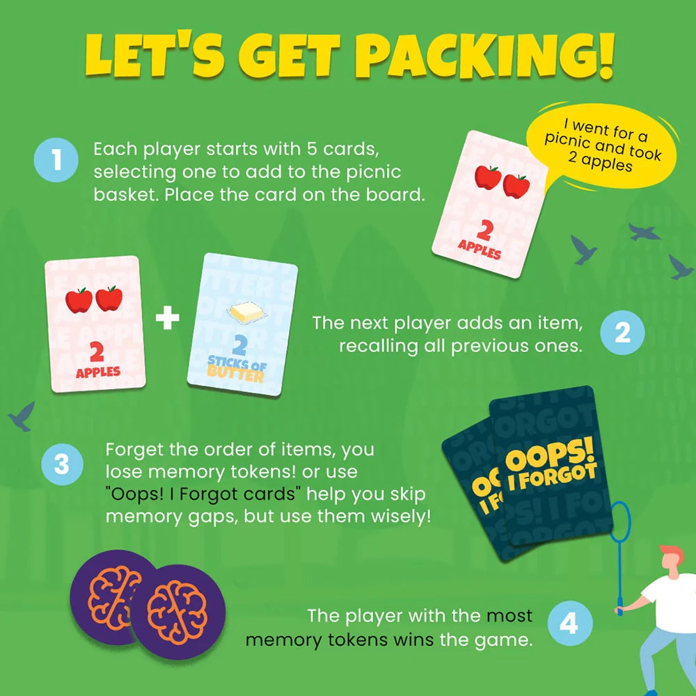 I Went for a Picnic - Memory Game