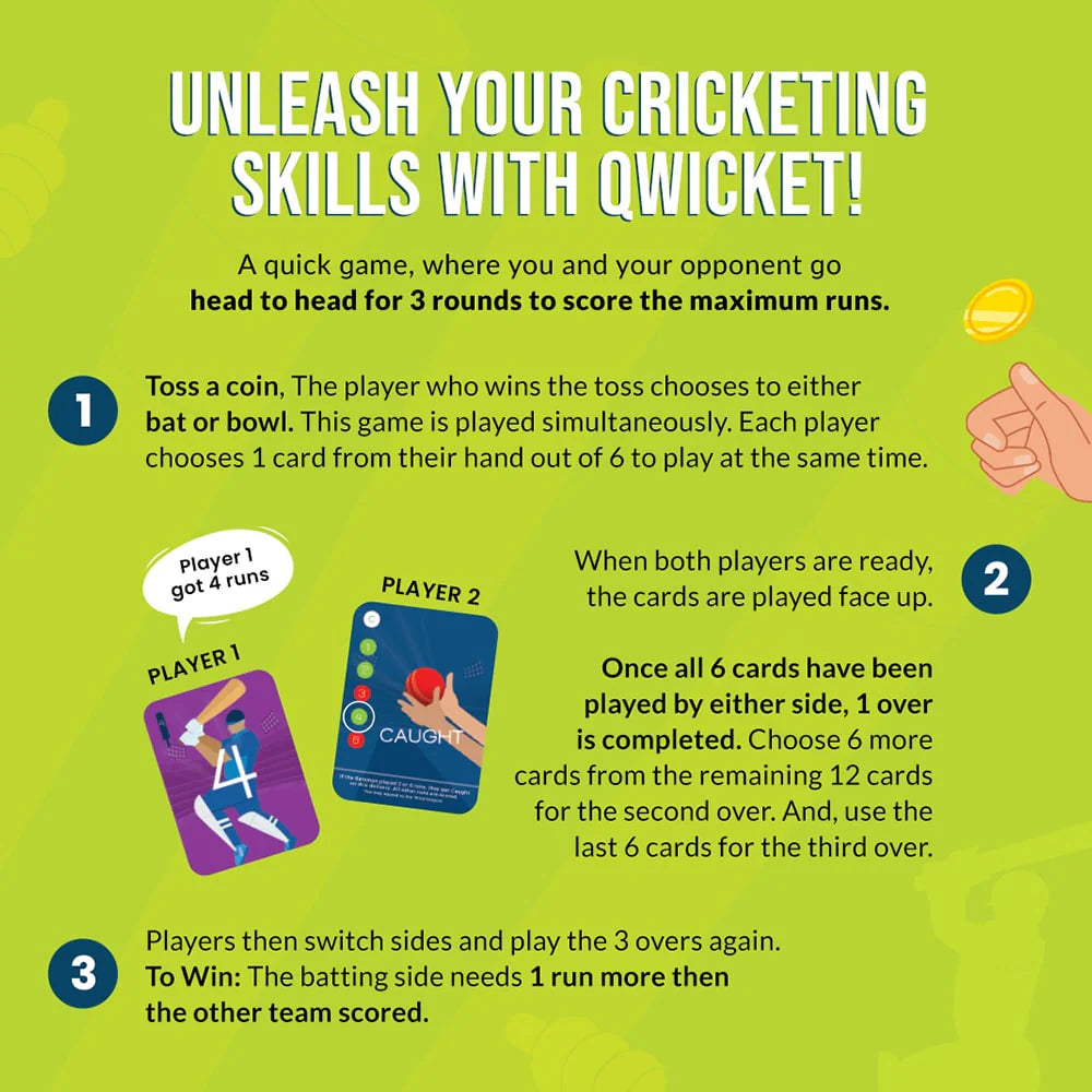 Qwicket - Cricket Card Game