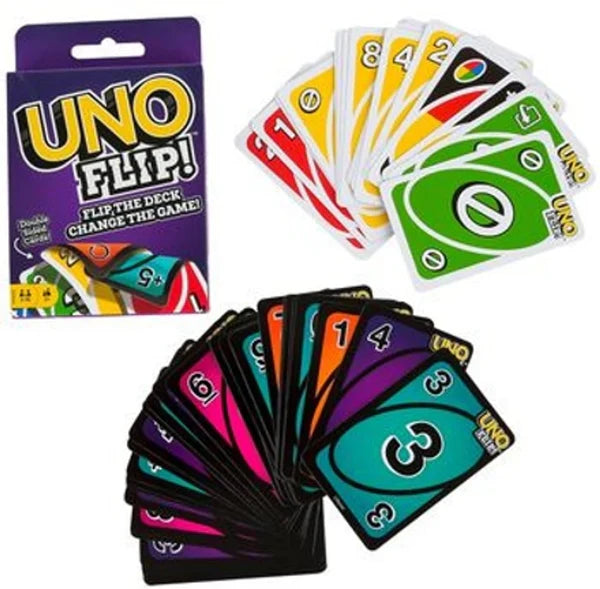 Mattel Games UNO Greatest Hits Gift Pack with 3 Card Games, UNO, UNO Flip & UNO Show ‘em No Mercy for Kids, Teens, Grown-Ups & Family Nights & Parties
