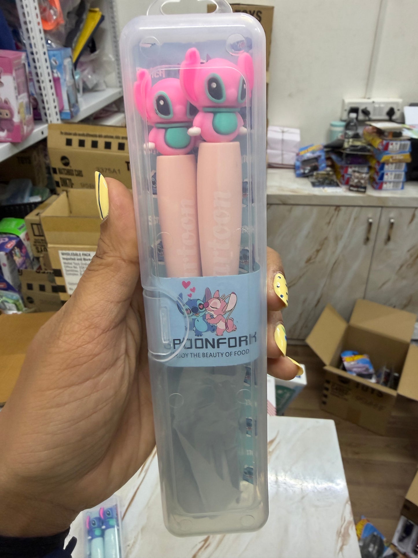 Cutlery Set for Kids- Spoon and Fork- Stitch