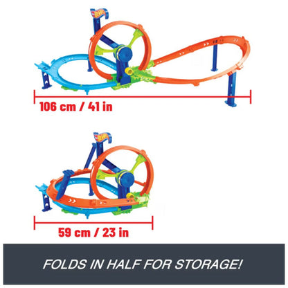 Hot Wheels Stunt Track: Rapid Launch & Loop - Track Set