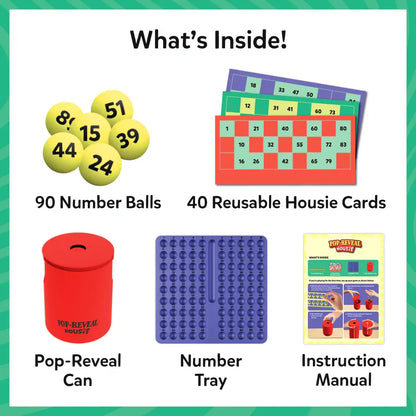 Pop-Reveal Housie | Classic Housie Game with a Fun Twist (ages 4+)