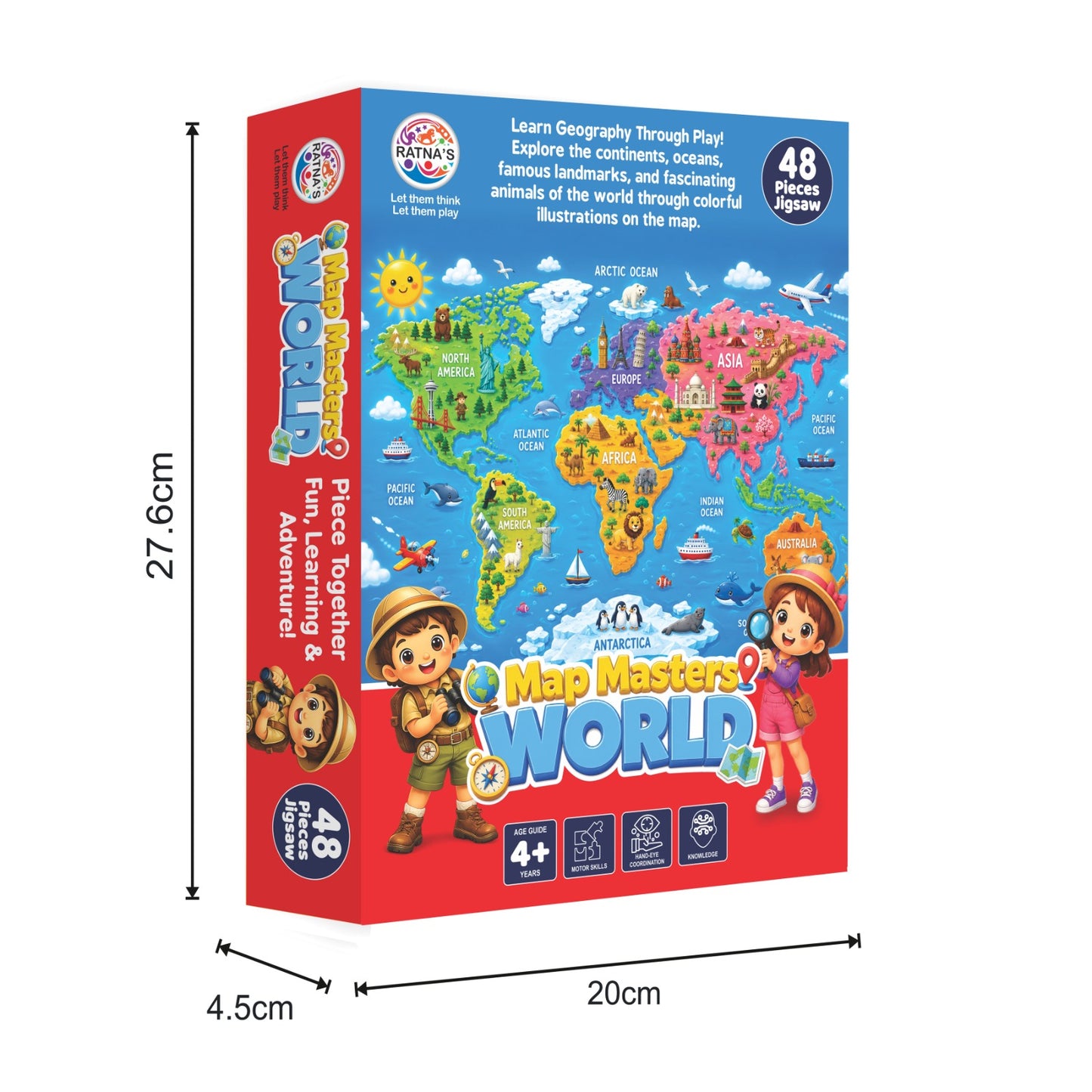 🗺️ MAP MASTERS OF WORLD JIGSAW PUZZLE 🗺️