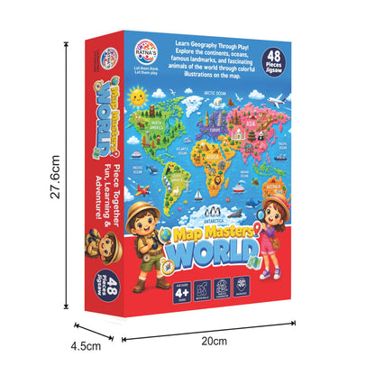 🗺️ MAP MASTERS OF WORLD JIGSAW PUZZLE 🗺️