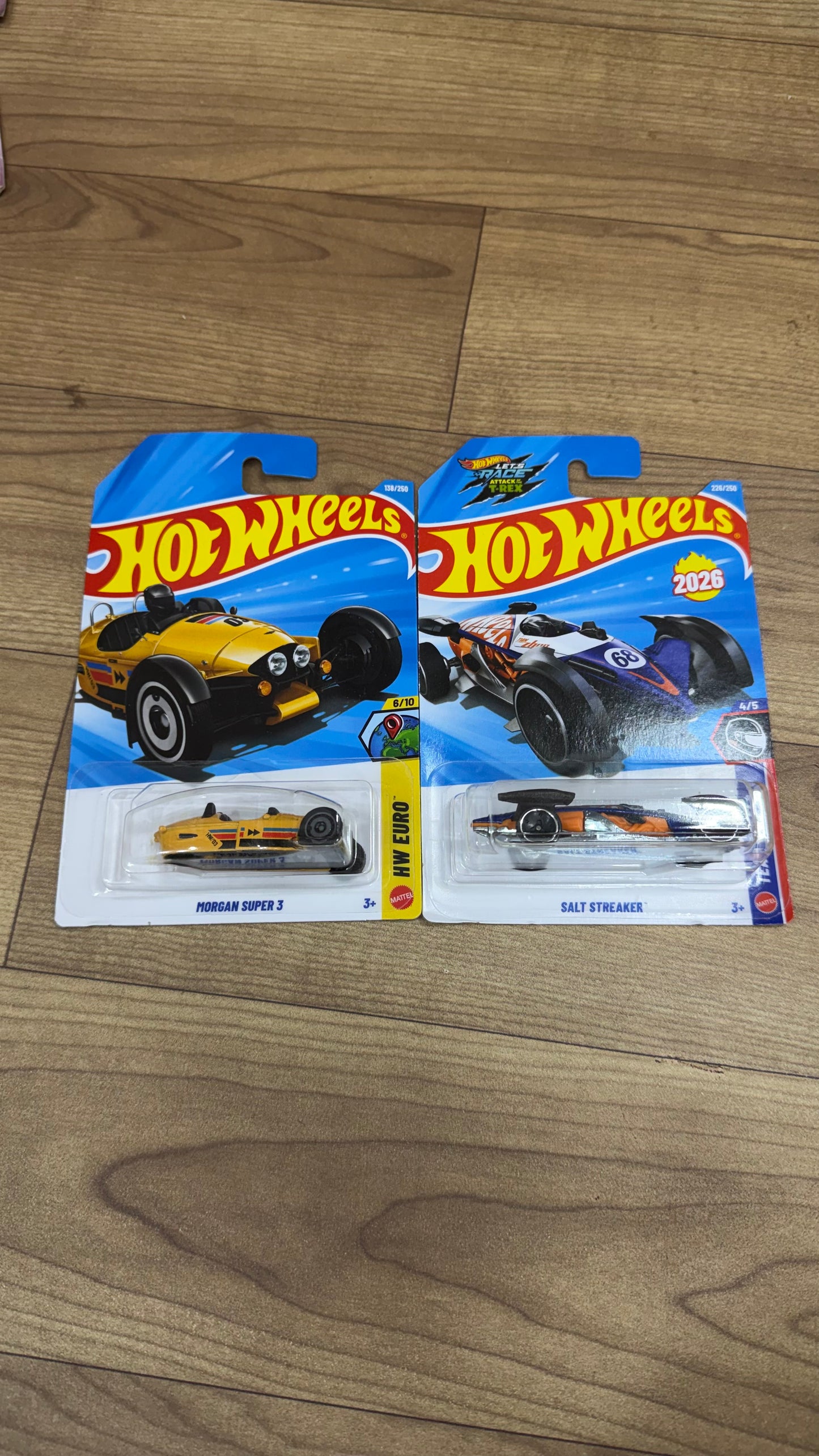 MORGAN SUPER 3 and SALT STREAKER- SINGLE HOTWHEELS