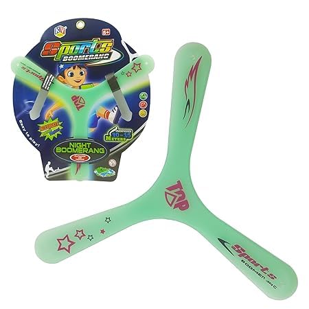 Glow in The Dark Lightning Boomerang Kids Outdoor Toy