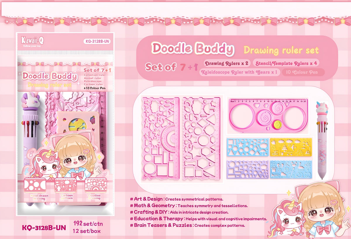 Duckadilly Ruler Doodle Buddy Drawing Ruler Set – Etrending