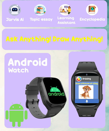 Spiky Chimera Android Smartwatch with Built in Jarvis AI | Smartwatch for Boys and Girls