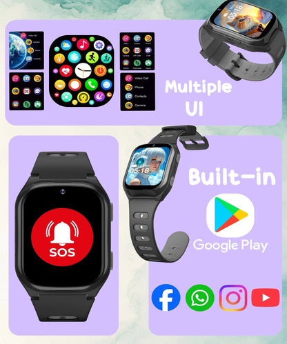 Spiky Chimera Android Smartwatch with Built in Jarvis AI | Smartwatch for Boys and Girls