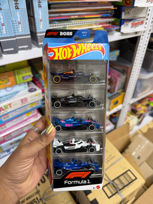 Hot Wheels 2026 Diecast Cars - Pack of 5- FORMULA 1