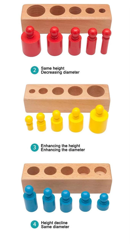 Wooden Knob Cylinders