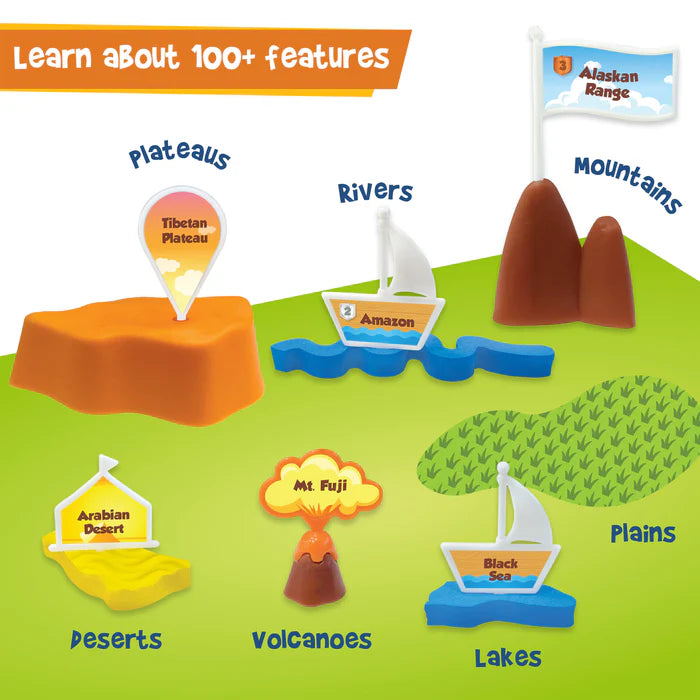 Imagimake Mapology - Physical Features of World