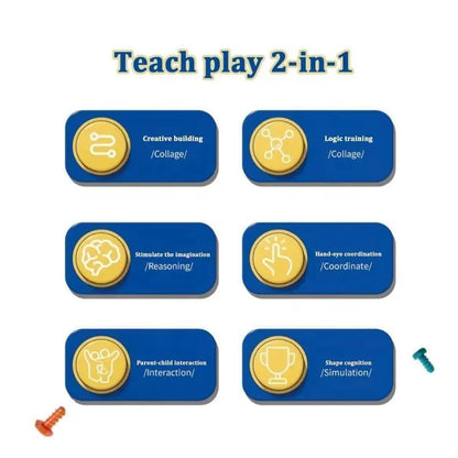 DIY Creative Puzzle Box, 232 Pieces Building Blocks Set, Educational Toy for Ages 3+