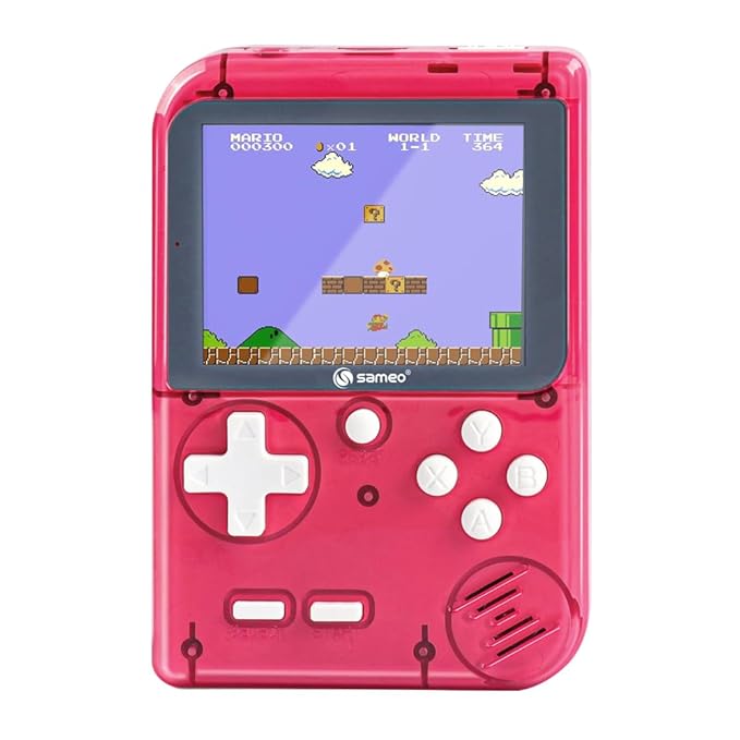 Sameo Handheld Video Game Console, Dreamboy Retro Mini Game with 500 Classic Retro Game TV Compatible for Kids, Rechargeable 8 Bit Classic