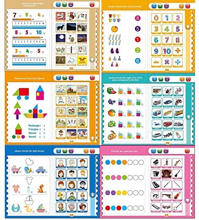 Interactive Sound Book for Kids (Ages 2–7) – Learn Alphabets, Numbers, Shapes & Phonics | Educational Talking Book with Music & Touch Features | Multicolor Learning Toy for Toddlers