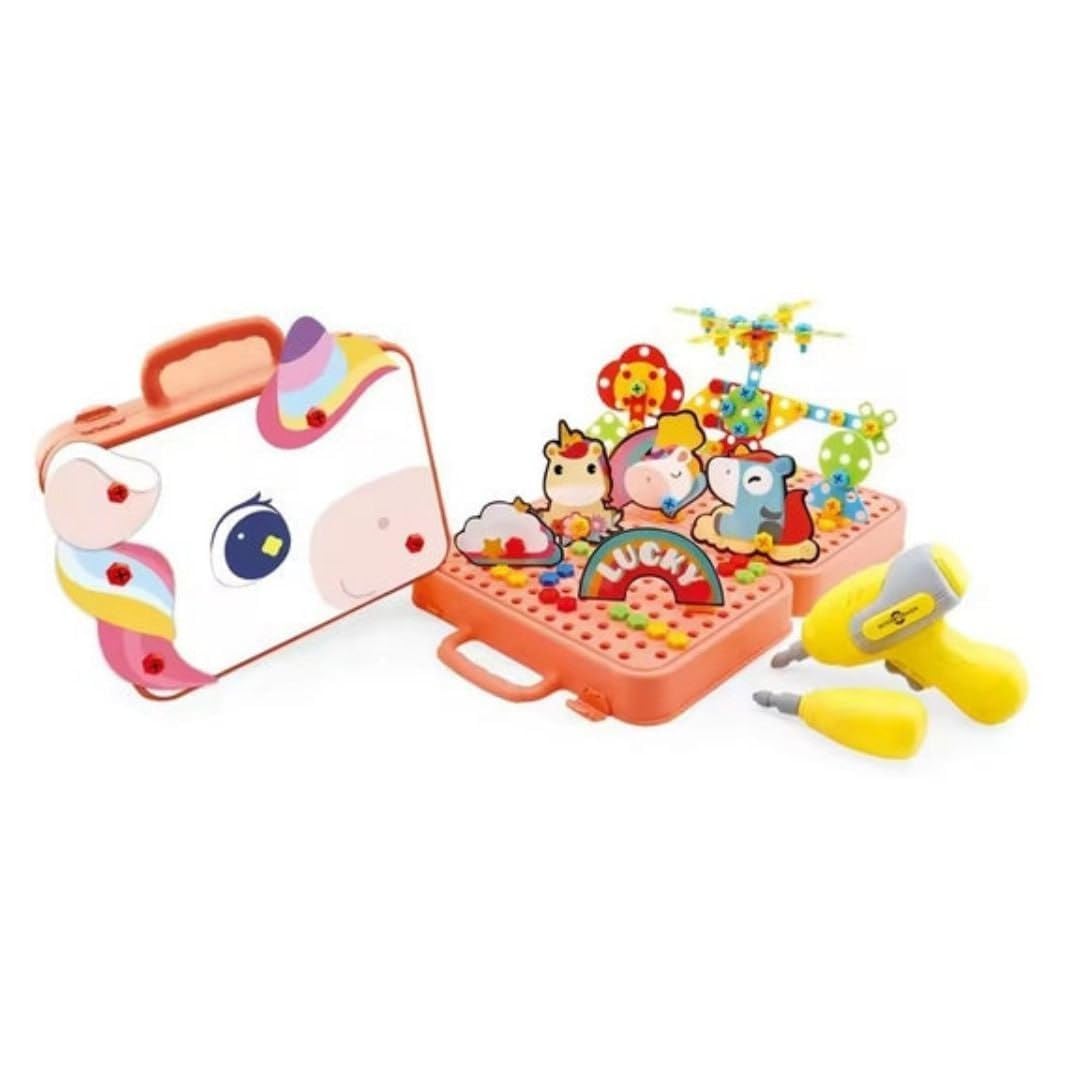 DIY Creative Puzzle Box, 232 Pieces Building Blocks Set, Educational Toy for Ages 3+